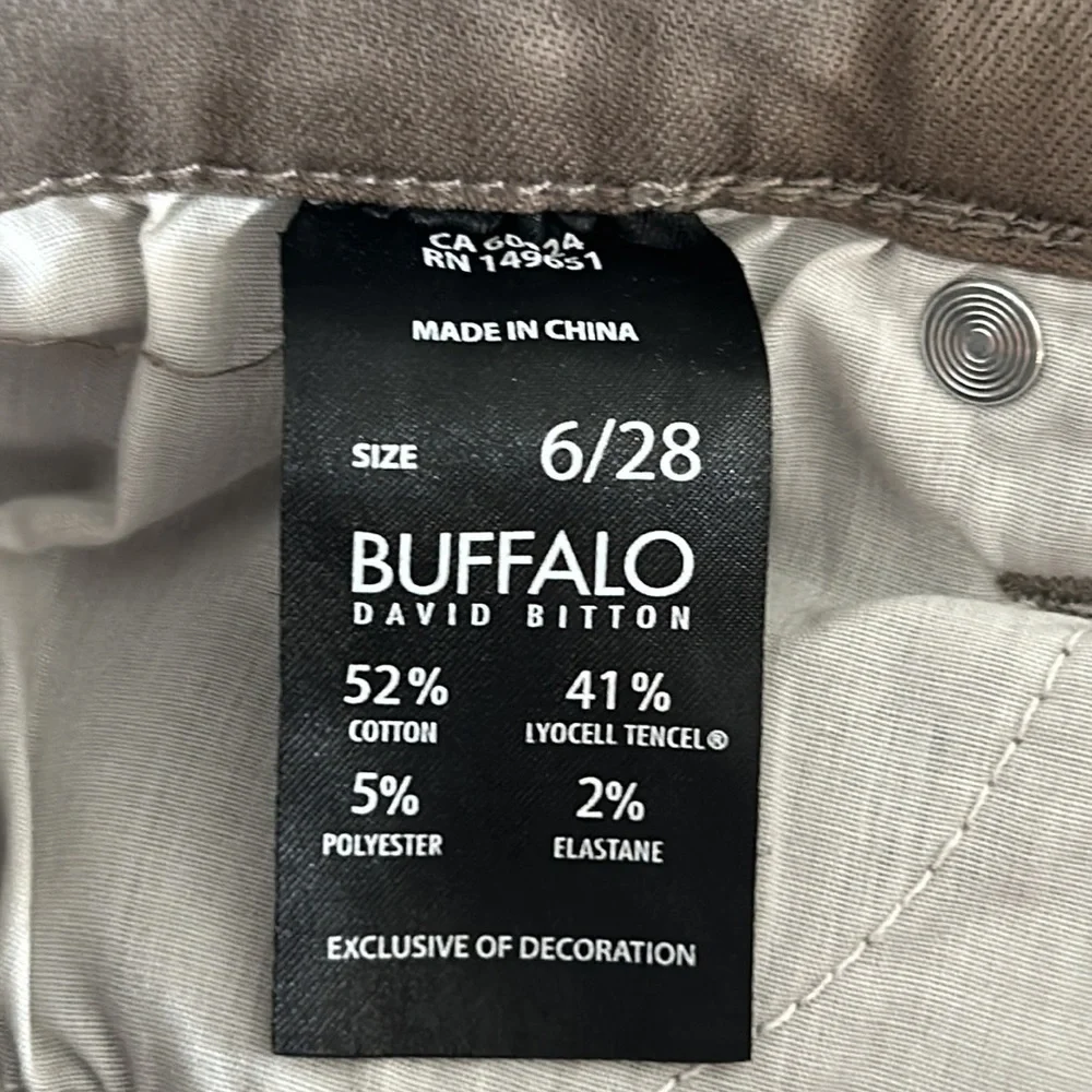 Buffalo Avalon mid rise soft stretch ankle skinny jeans green size 28